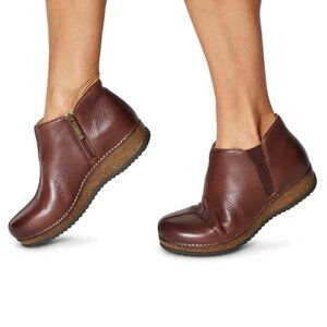 NEW Dansko Makara Side-Zip Booties - Leather For Women in brown 725 7s3